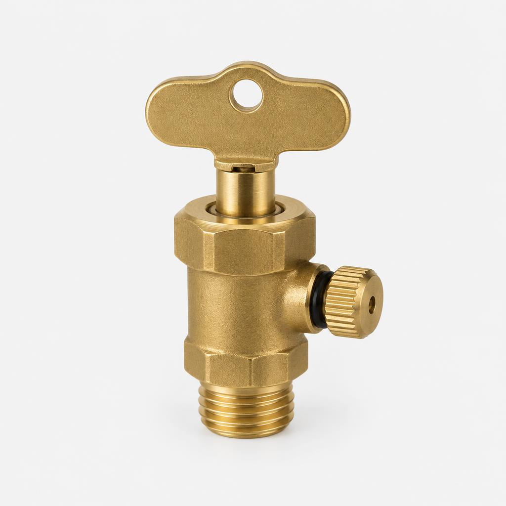 Manual radiator bleed valve — illustrative product image