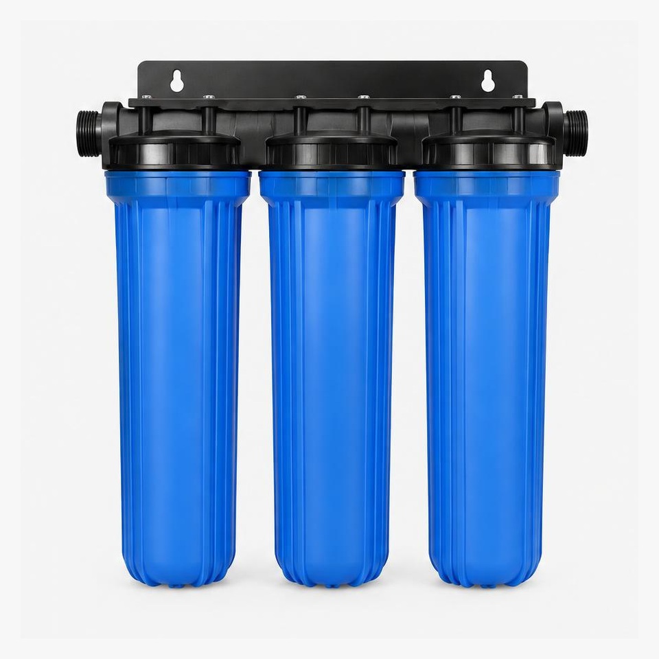 Three-stage Big Blue filtration set — illustrative product image