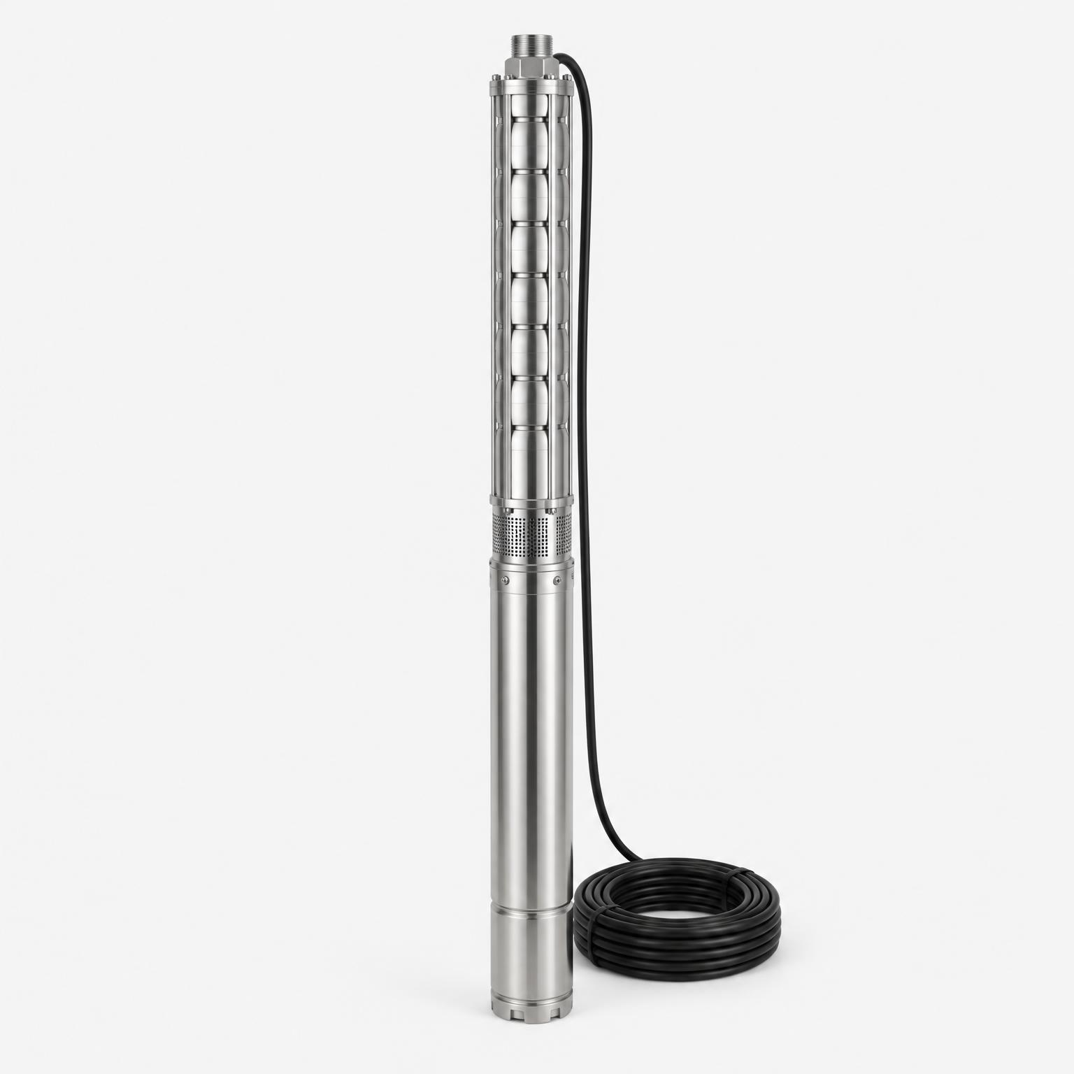 Submersible borehole deep-well pump — illustrative product image