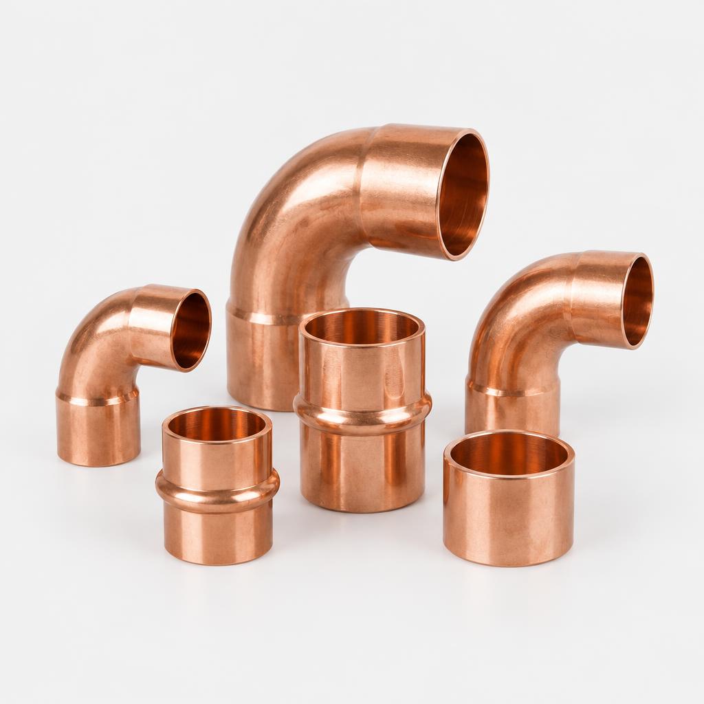 Copper plumbing fitting — illustrative product image
