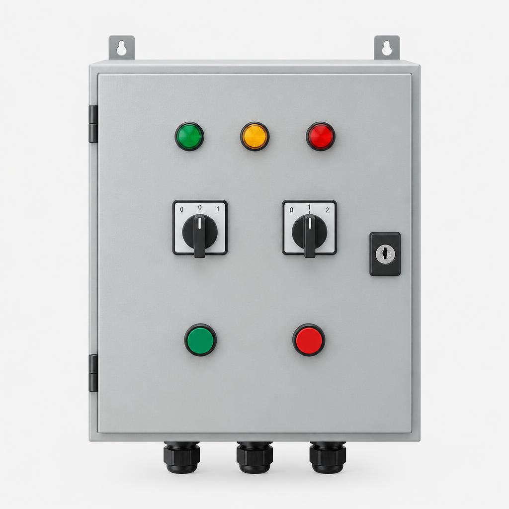 Pump control panel single phase — illustrative product image