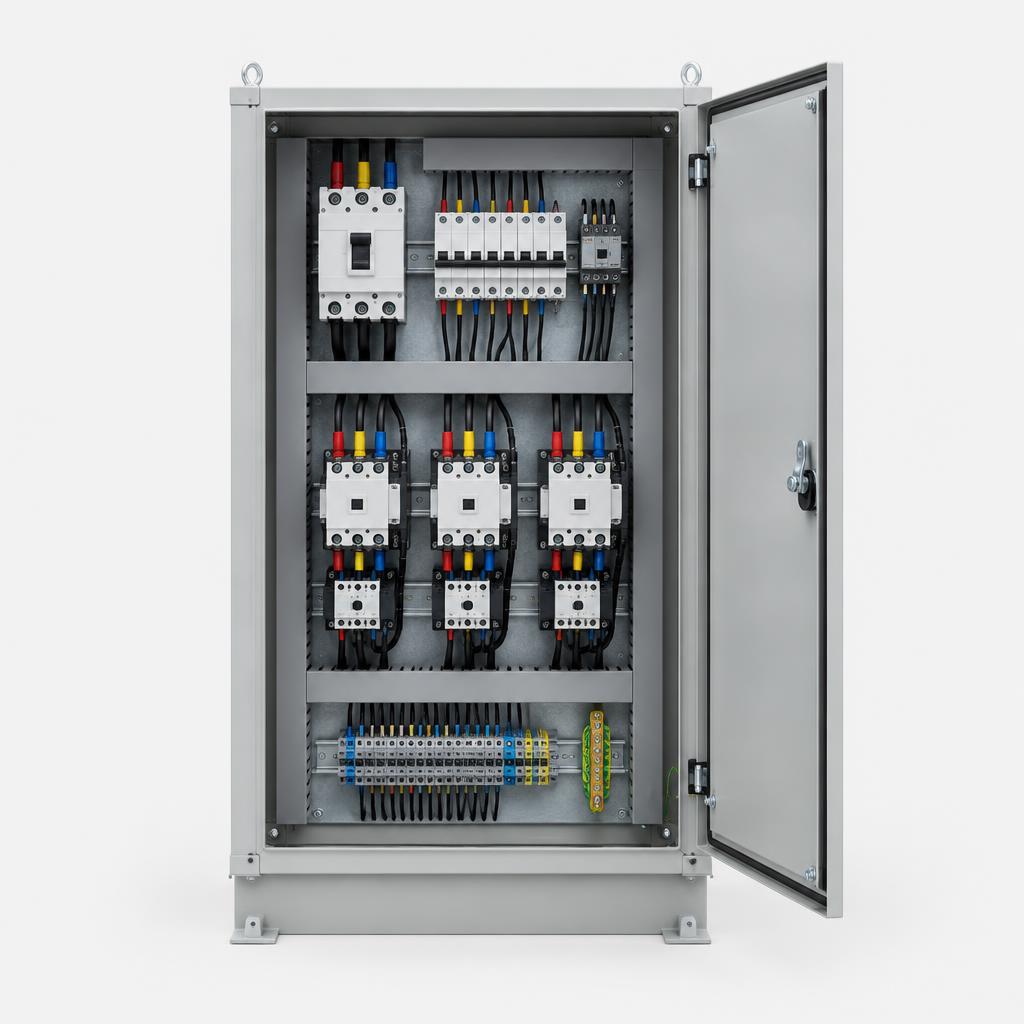 Pump control panel three phase — illustrative product image