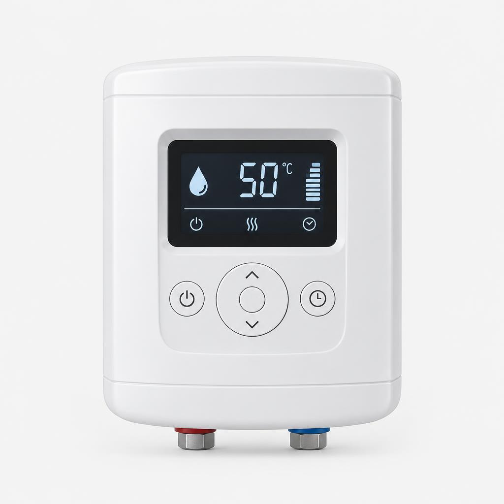 Water heater electric control panel — illustrative product image