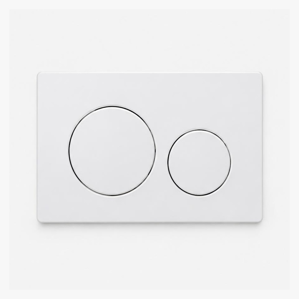 Dual-flush plate — illustrative product image