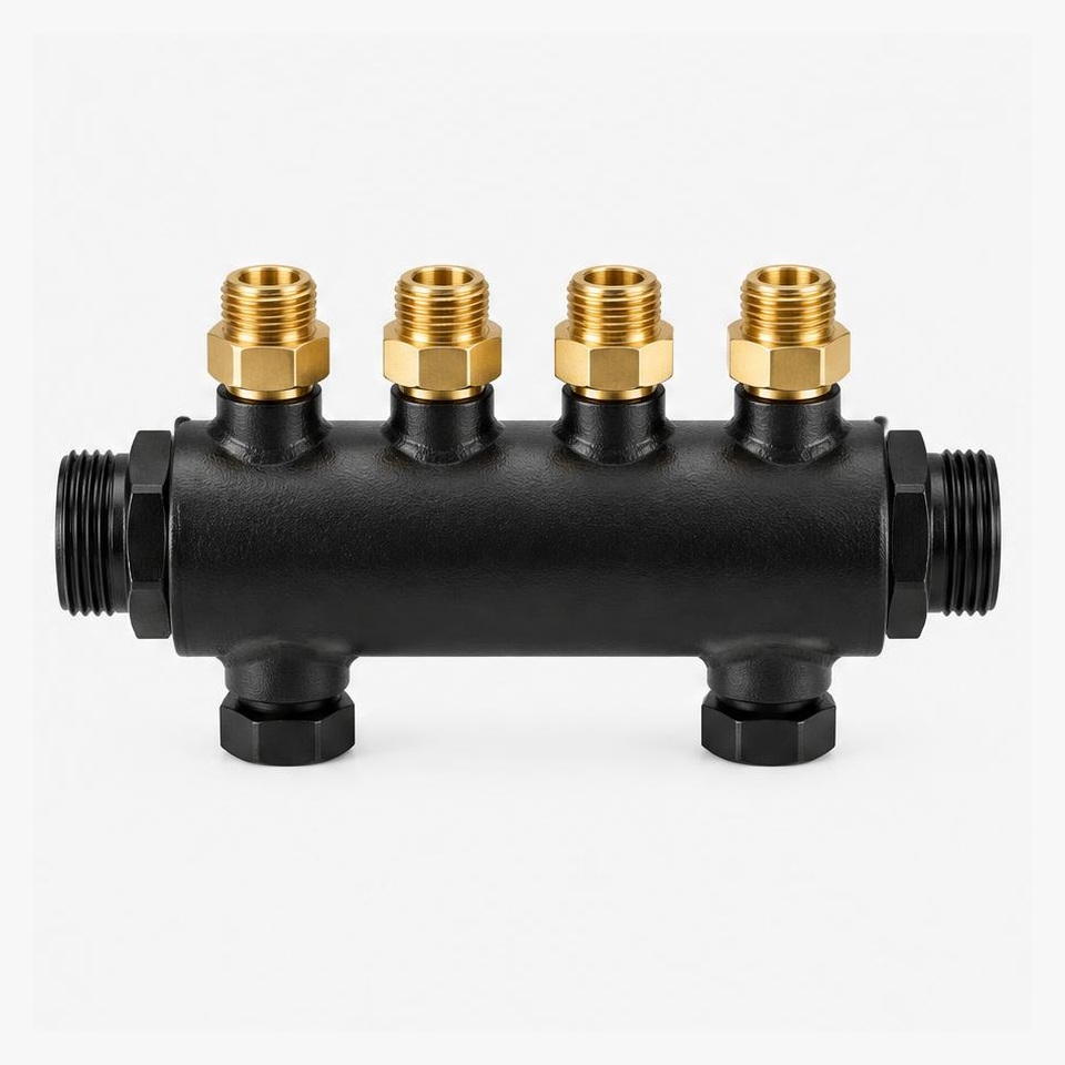 Hydraulic separator / low-loss header — illustrative product image