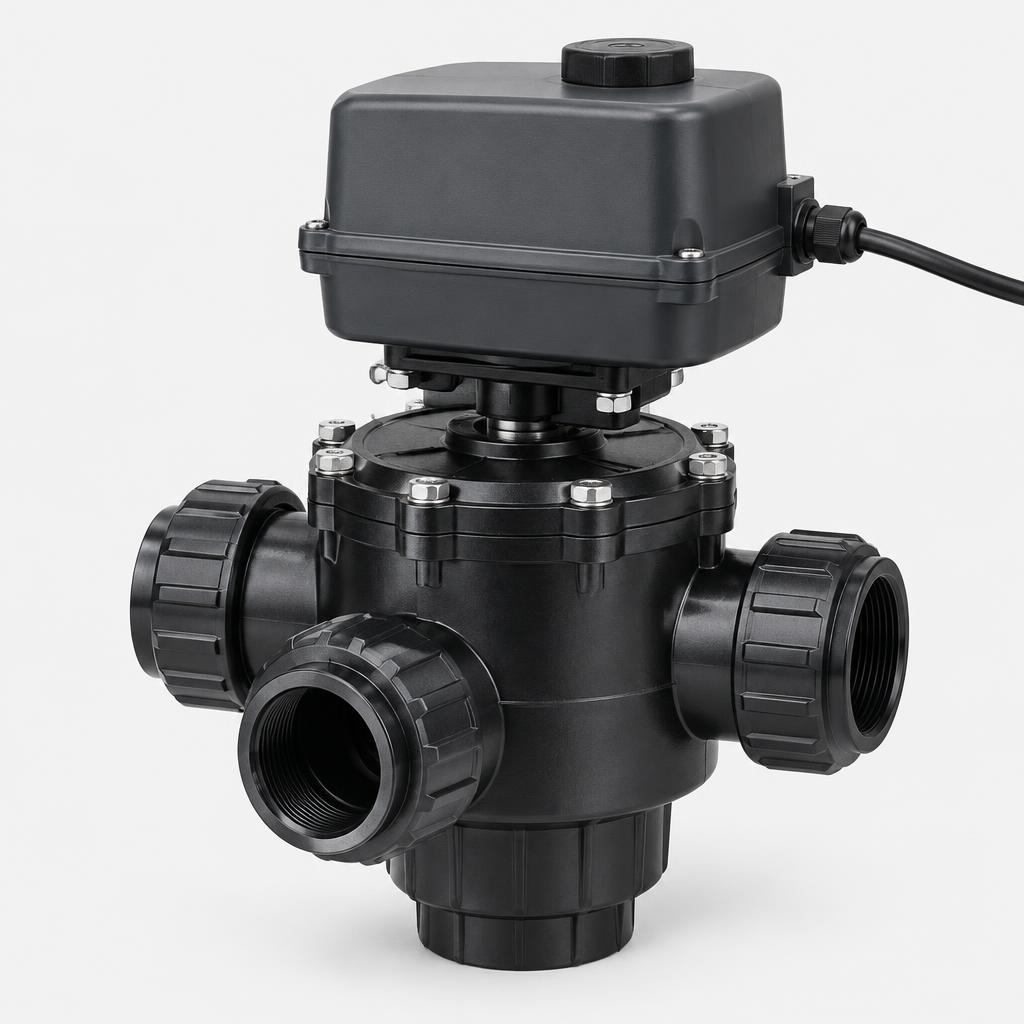 Automatic filter backwash valve — illustrative product image