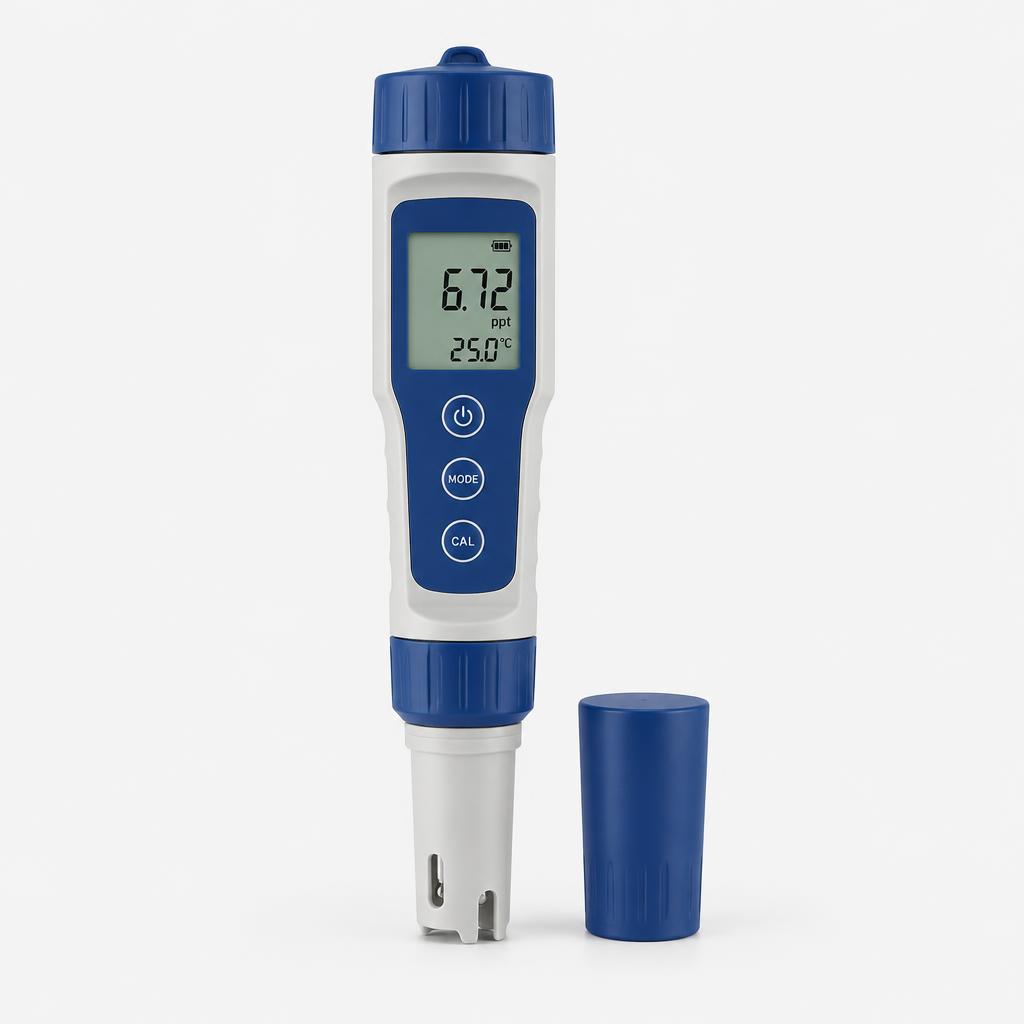 Pool water salinity meter — illustrative product image