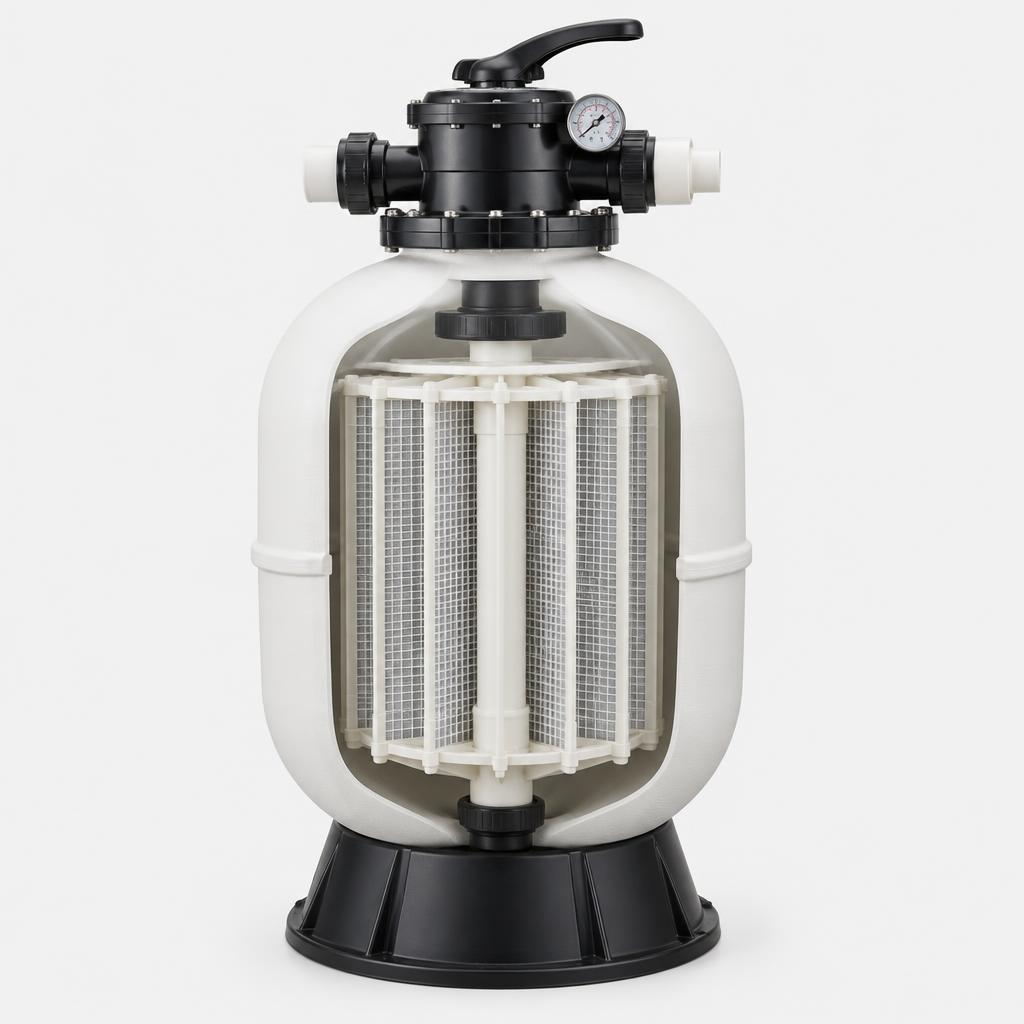 Diatomaceous earth pool filter — illustrative product image
