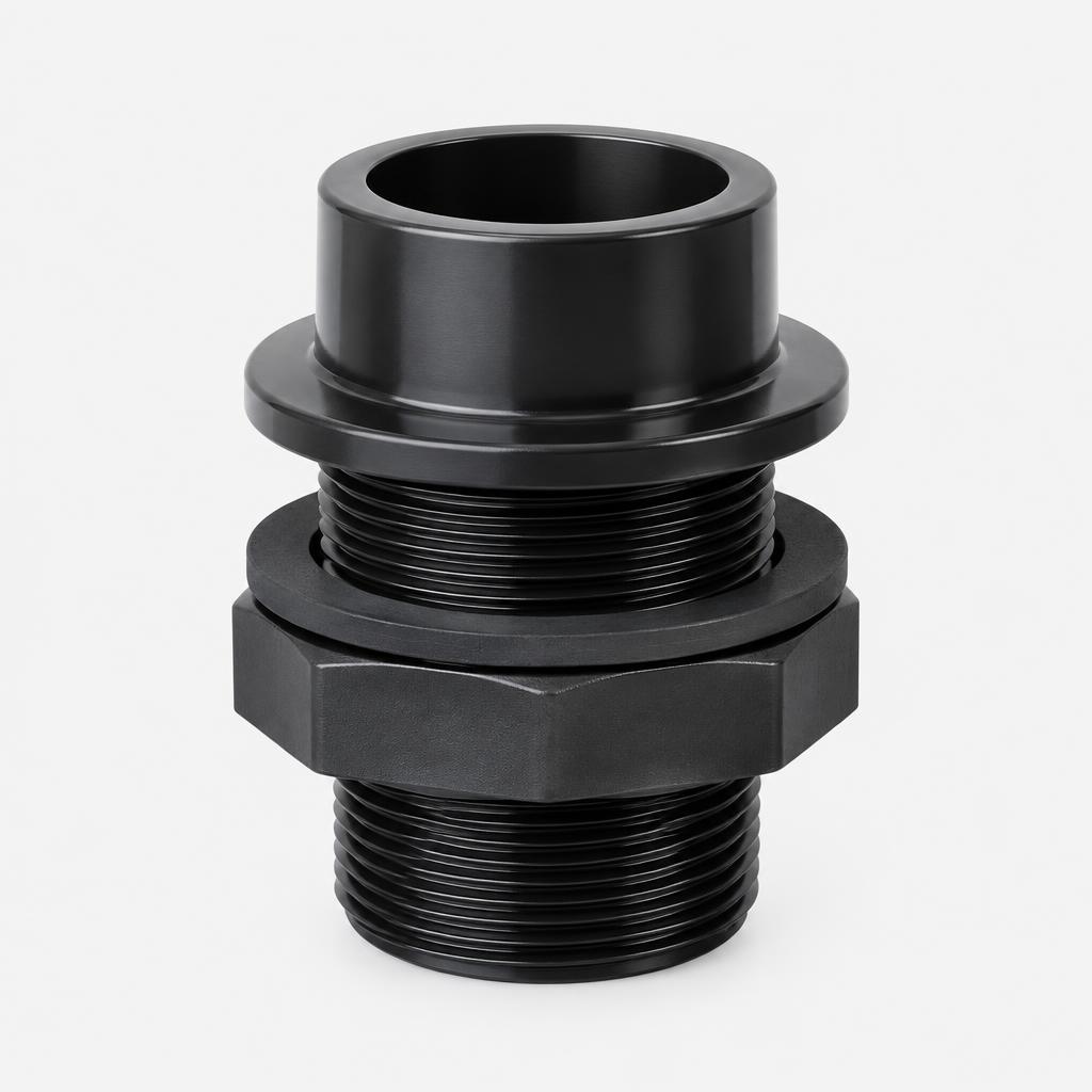 Filter tank bulkhead / fitting — illustrative product image