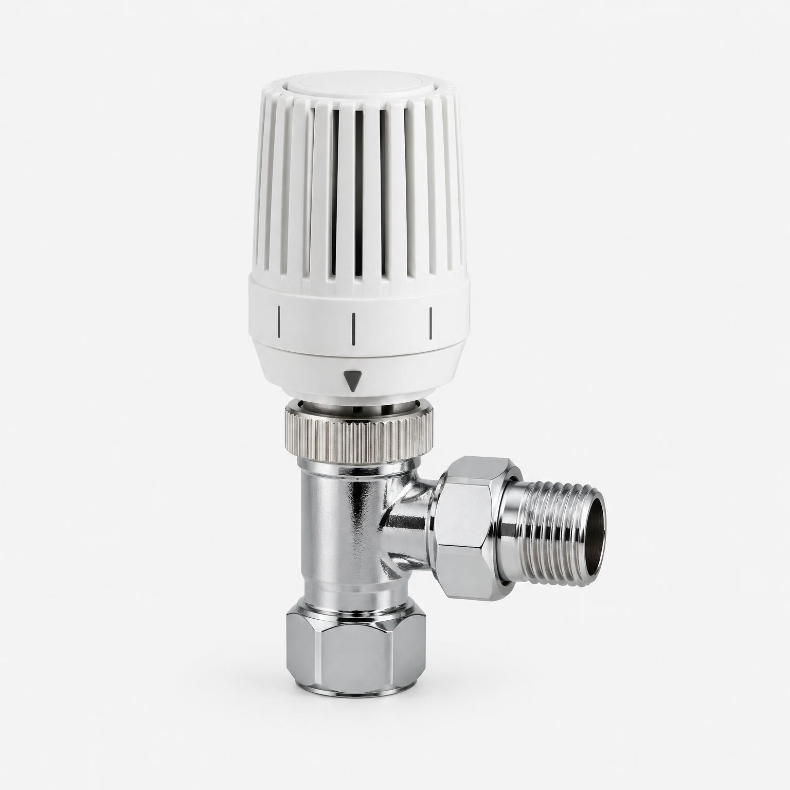 Radiator thermostatic valve body — illustrative product image