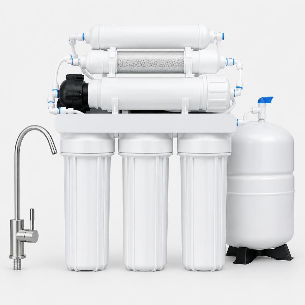 Six-stage RO system with remineralization — illustrative product image
