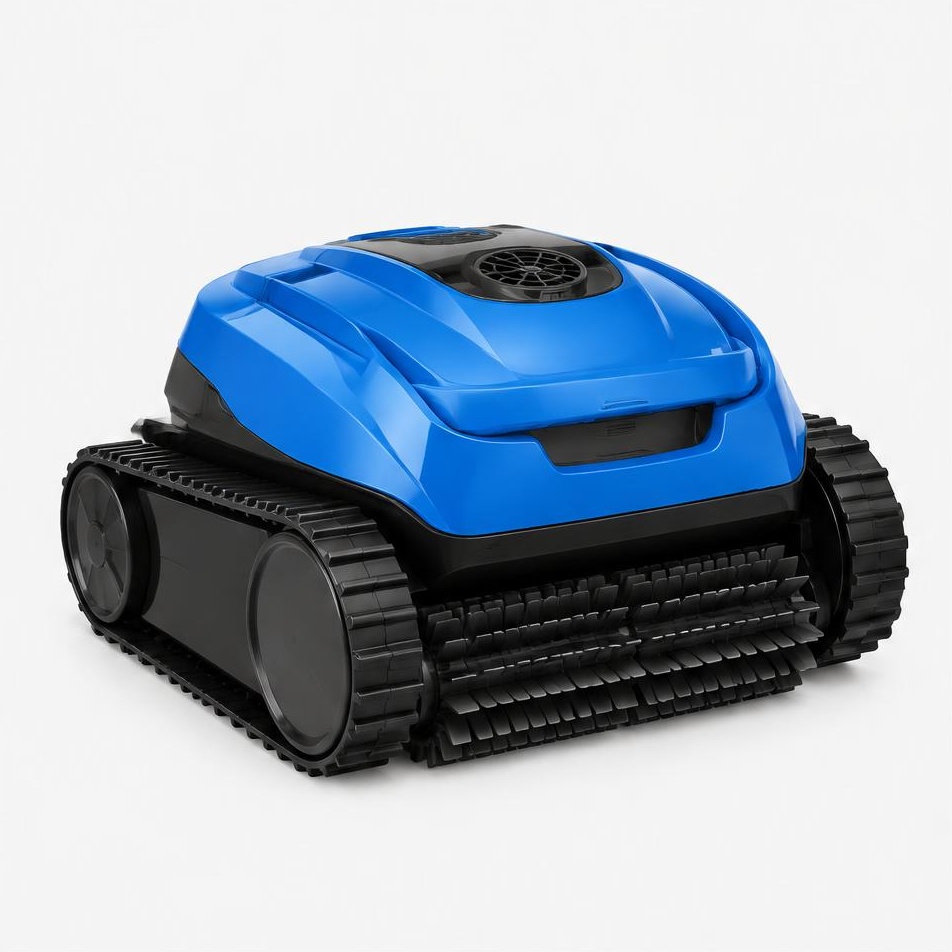 Robotic pool floor-and-wall cleaner — illustrative product image