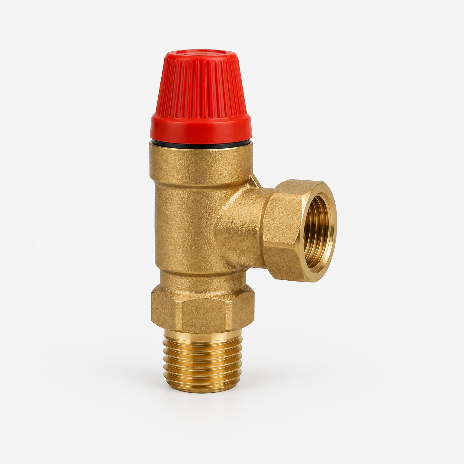 Heating safety relief valve — illustrative product image