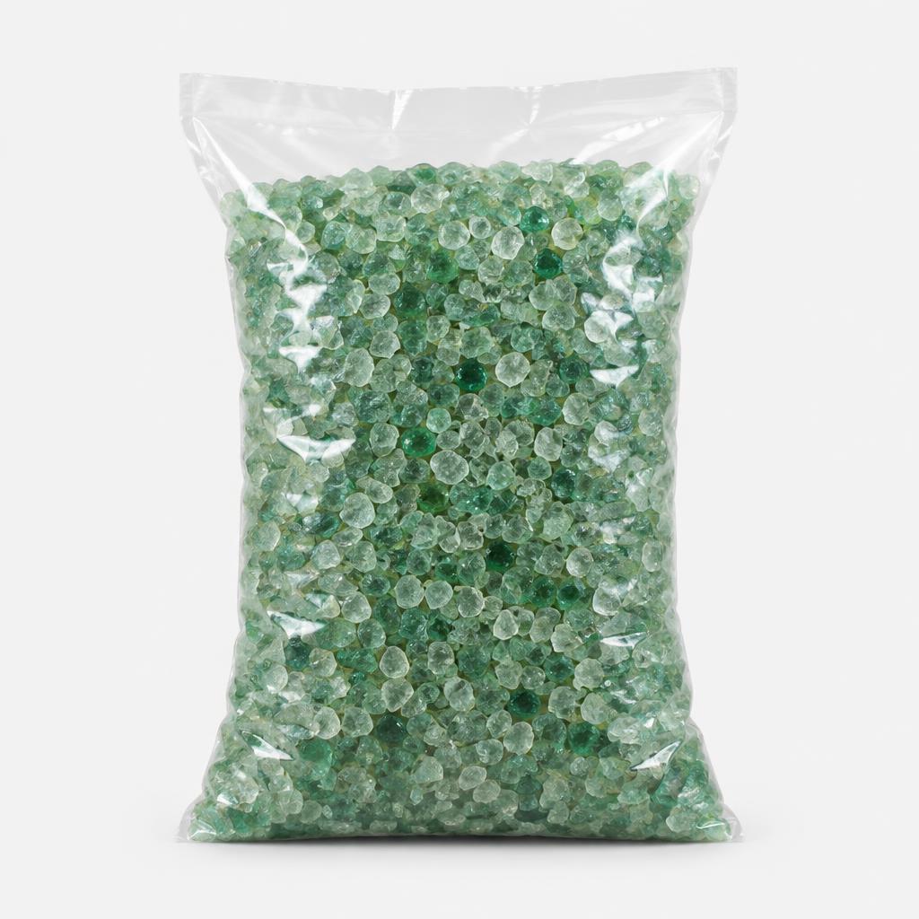 Recycled glass pool filter media — illustrative product image
