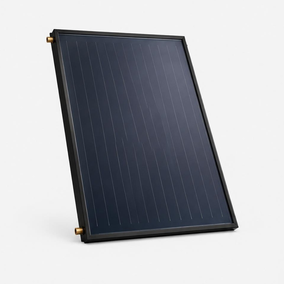 Solar flat-plate thermal collector — illustrative product image