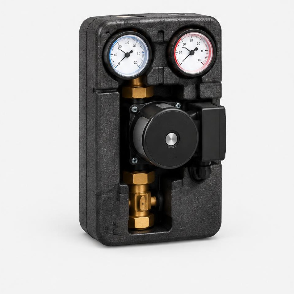 Solar glycol circulation pump station — illustrative product image