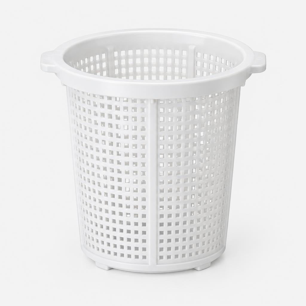 Pool pump pre-filter strainer basket — illustrative product image