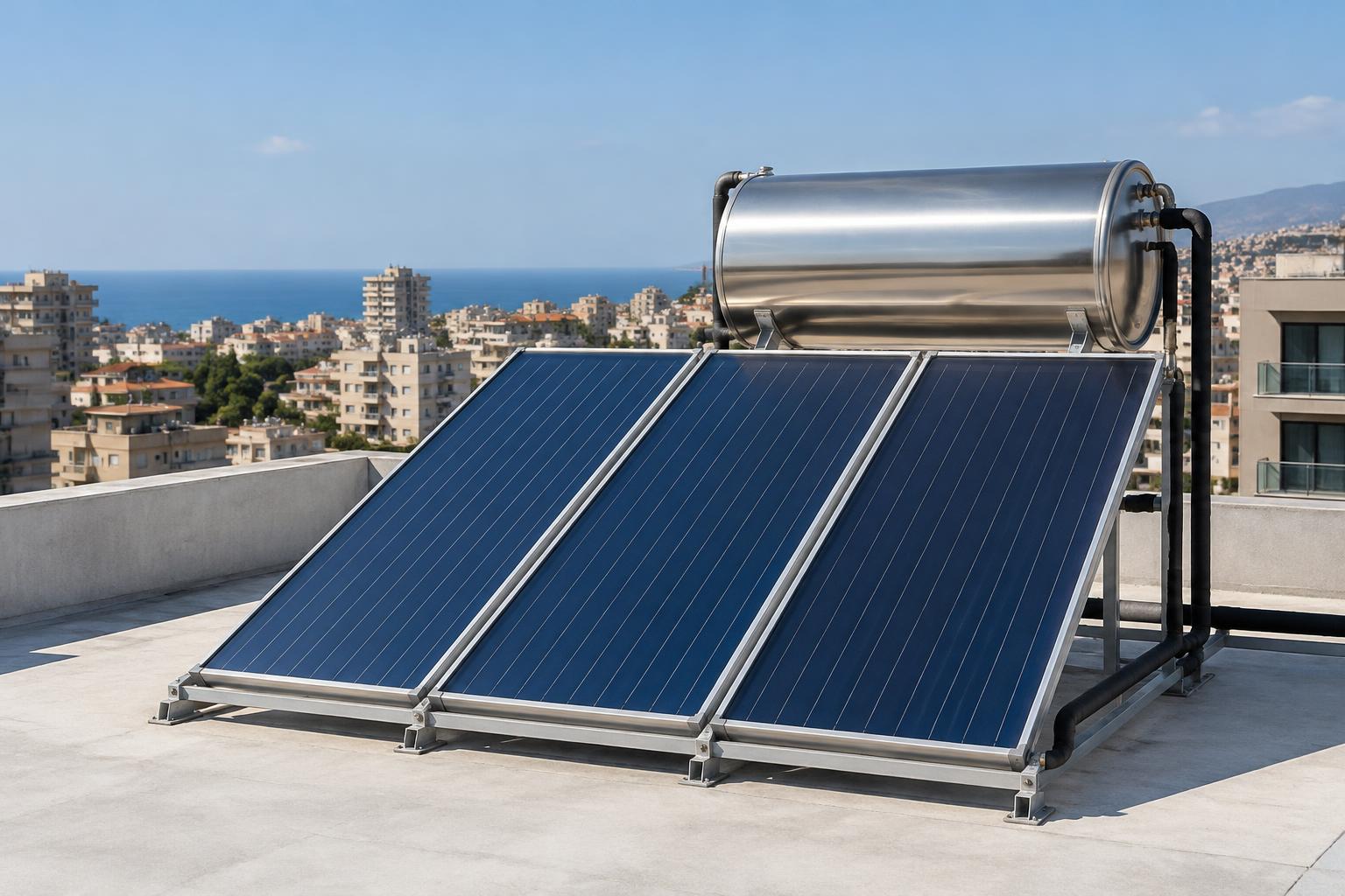 Solar water heating — illustrative system application